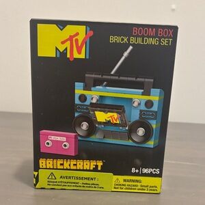 MTV Brickcraft Boom Box Brick Building Set - Blue and Pink